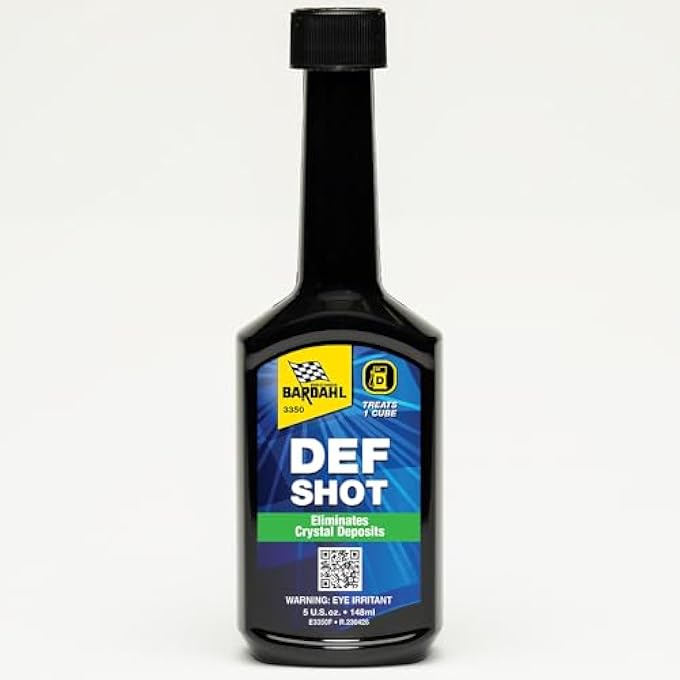 BARDAHL DEF-SHOT 3350 - THE ULTIMATE DEF CLEANER AND ANTI-CRYSTALLIZATION DIESEL ADDITIVE REDUCING DEF CONSUMPTION - 5OZ - Image 1